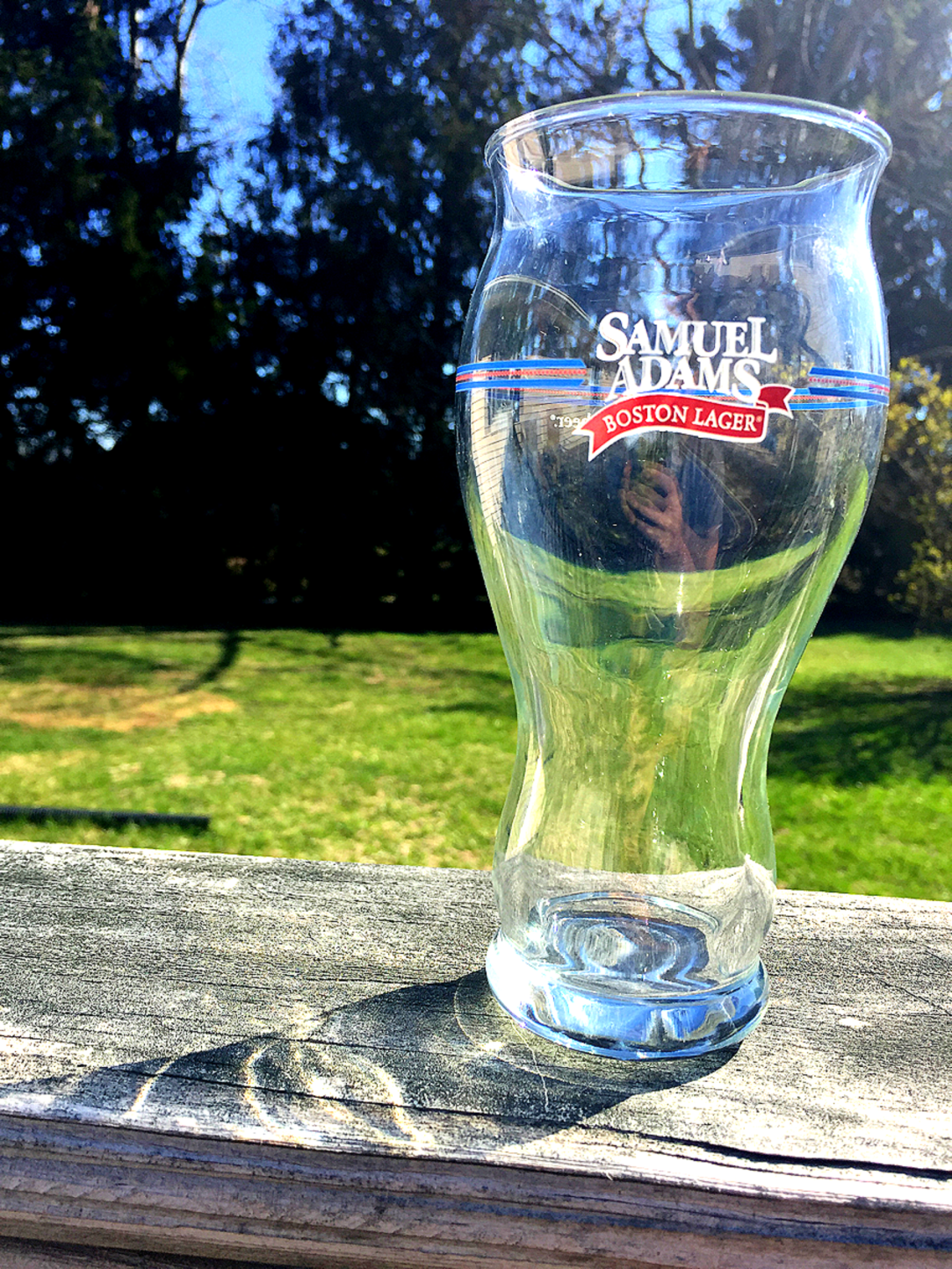 Samuel Adams craft beer glass